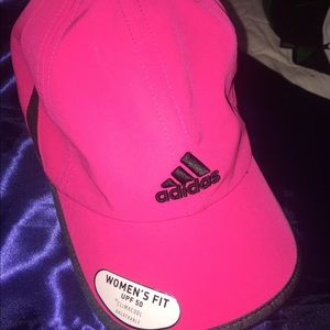 Hot pink Adidas hat